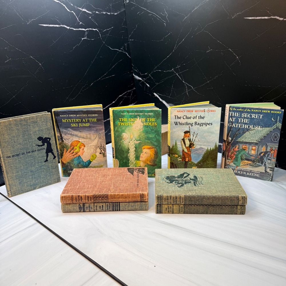 Vintage Nancy Drew Dana Girls Mystery Book Lot Carolyn Keene Grosset & Dunlap